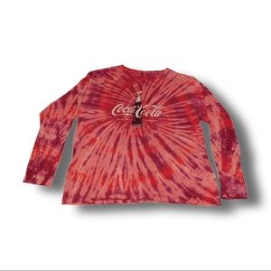 Coca Cola Tie Dye Long Sleeve Tee